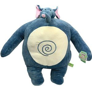 New Large Body Tiny Head Elephant Plush Stuffed Animal Gray Squishy Huggable